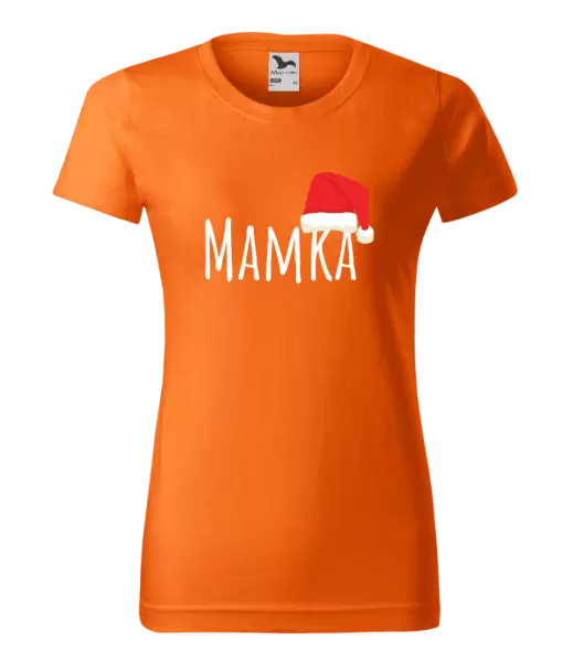 Dámské vánoční tričko Vánoční čepice - mamka
