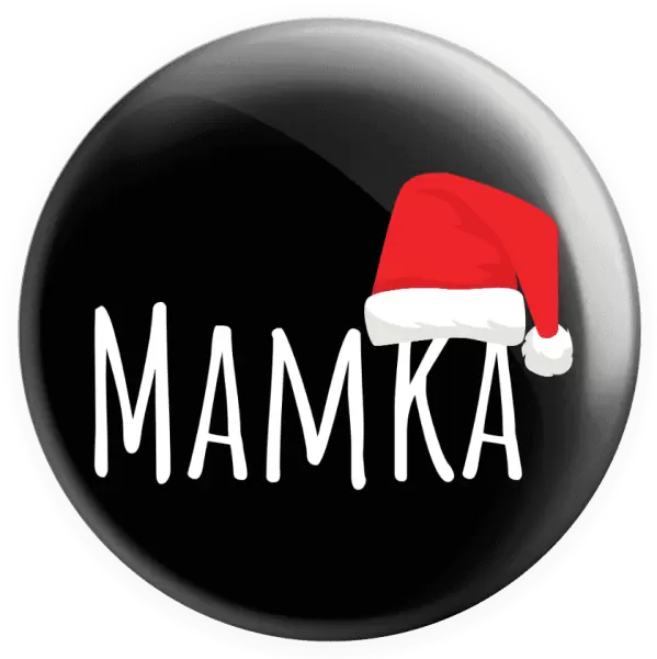 Placka Vánoční čepice - mamka