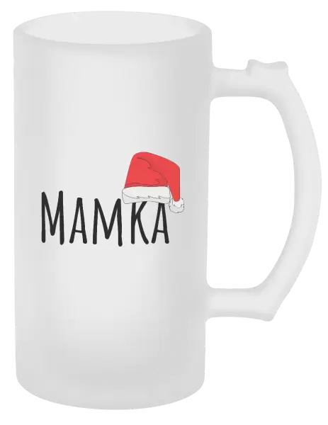 Půllitr Vánoční čepice - mamka
