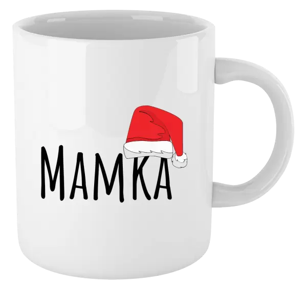 Vánoční hrnek Vánoční čepice - mamka