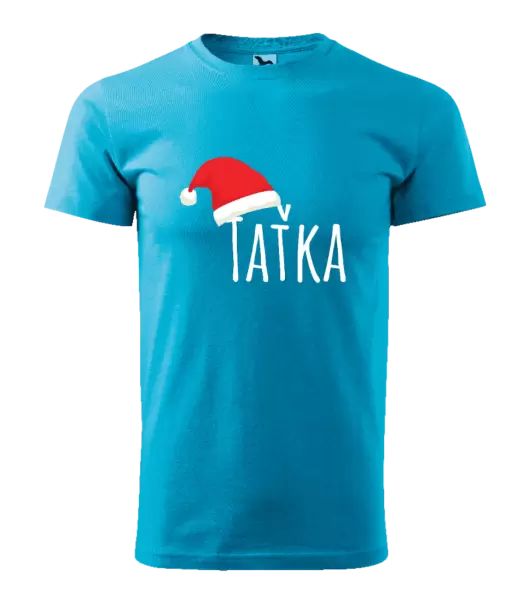 Pánské vánoční tričko Vánoční čepice - taťka