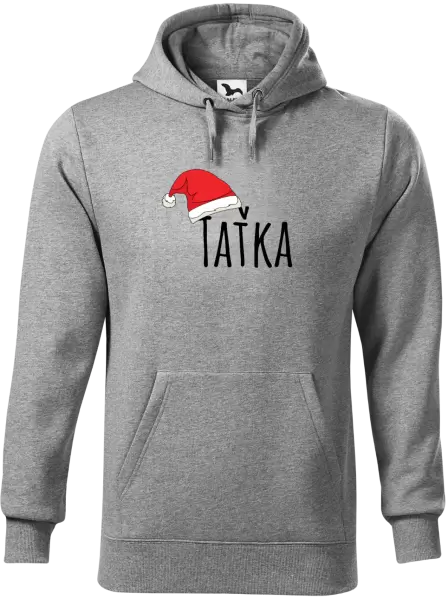 Pánská mikina Vánoční čepice - taťka