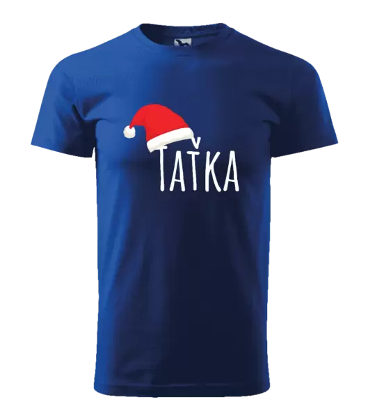 Pánské vánoční tričko Vánoční čepice - taťka