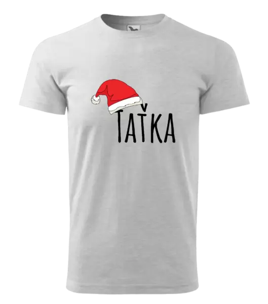 Pánské vánoční tričko Vánoční čepice - taťka