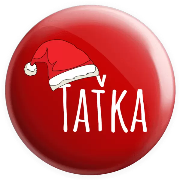 Placka Vánoční čepice - taťka