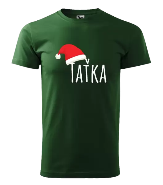 Pánské vánoční tričko Vánoční čepice - taťka