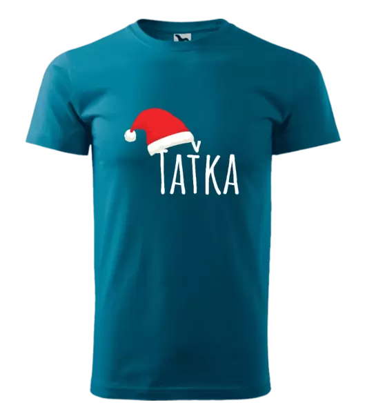 Pánské vánoční tričko Vánoční čepice - taťka