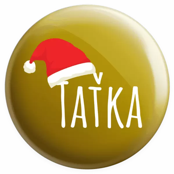 Placka Vánoční čepice - taťka