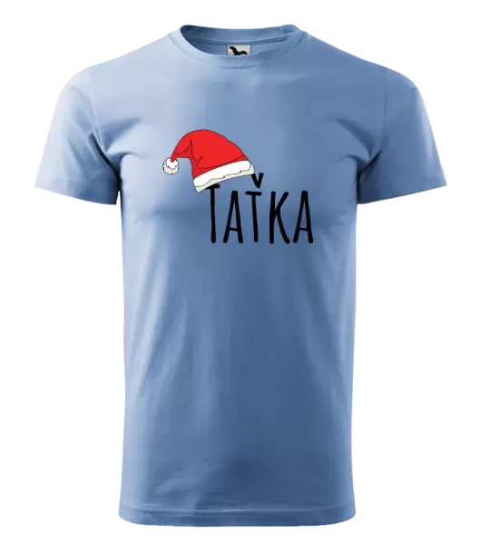 Pánské vánoční tričko Vánoční čepice - taťka