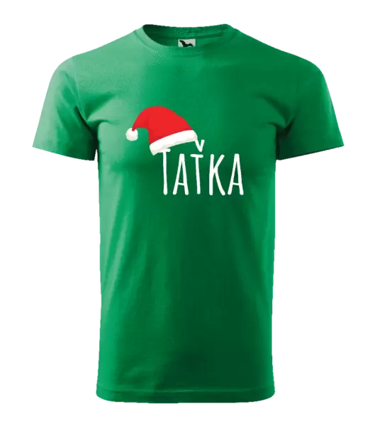 Pánské vánoční tričko Vánoční čepice - taťka