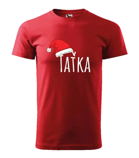 Pánské vánoční tričko Vánoční čepice - taťka