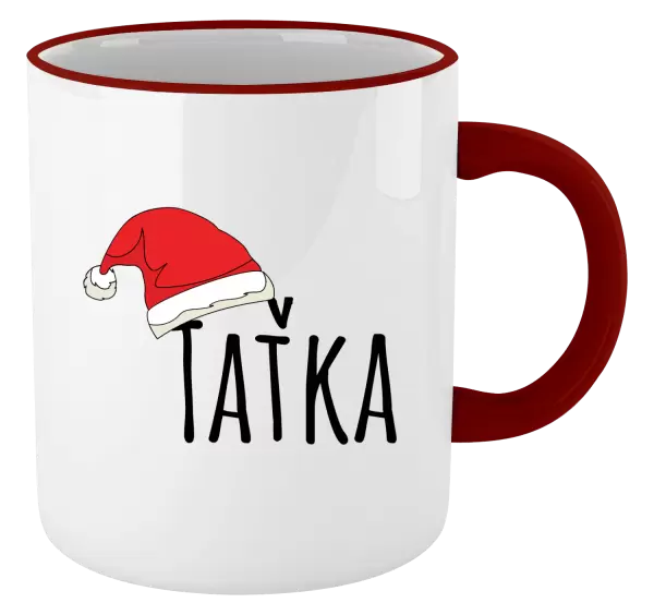 Vánoční hrnek Vánoční čepice - taťka