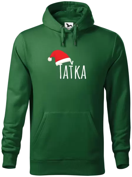 Pánská mikina Vánoční čepice - taťka