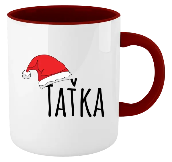 Vánoční hrnek Vánoční čepice - taťka