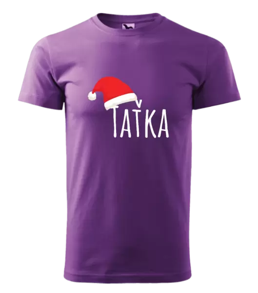 Pánské vánoční tričko Vánoční čepice - taťka