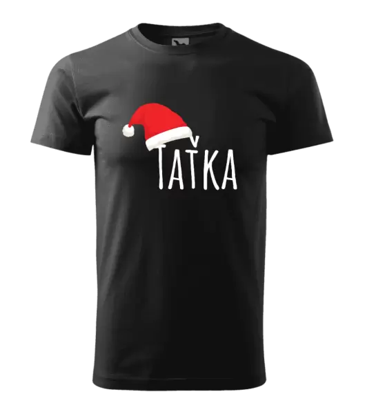 Pánské vánoční tričko Vánoční čepice - taťka