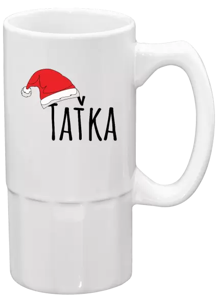 Půllitr Vánoční čepice - taťka