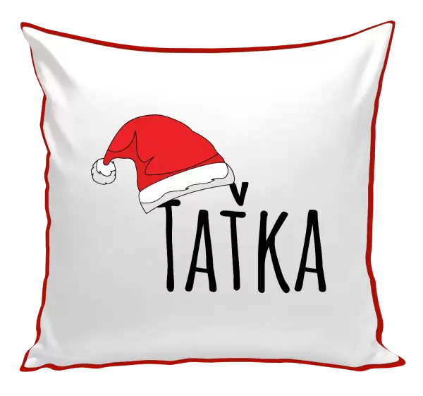 Vánoční polštář Vánoční čepice - taťka