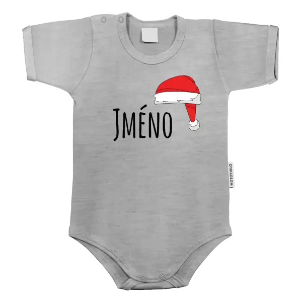 Dětské body Vánoční čepice - jméno
