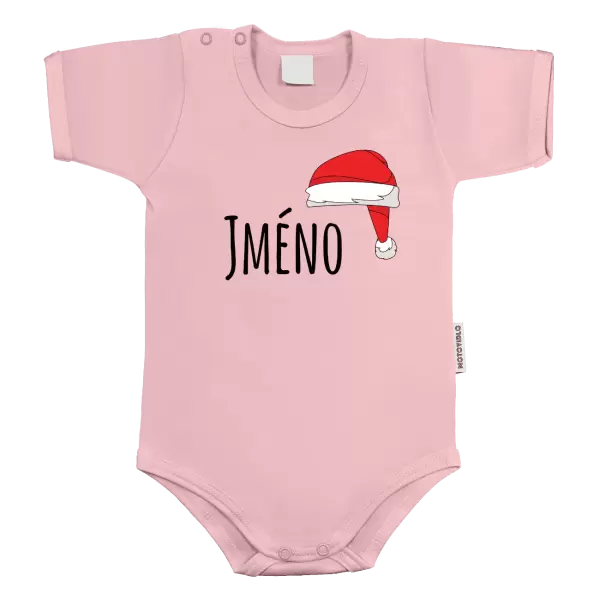 Dětské body Vánoční čepice - jméno