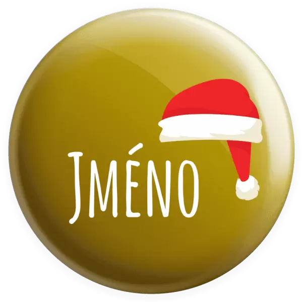 Placka Vánoční čepice - jméno
