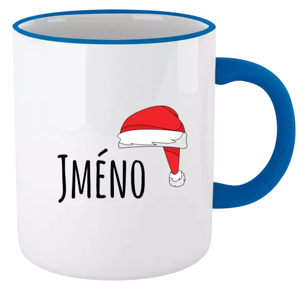 Vánoční hrnek Vánoční čepice - jméno