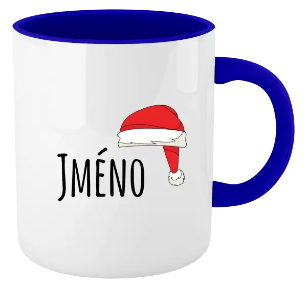 Vánoční hrnek Vánoční čepice - jméno