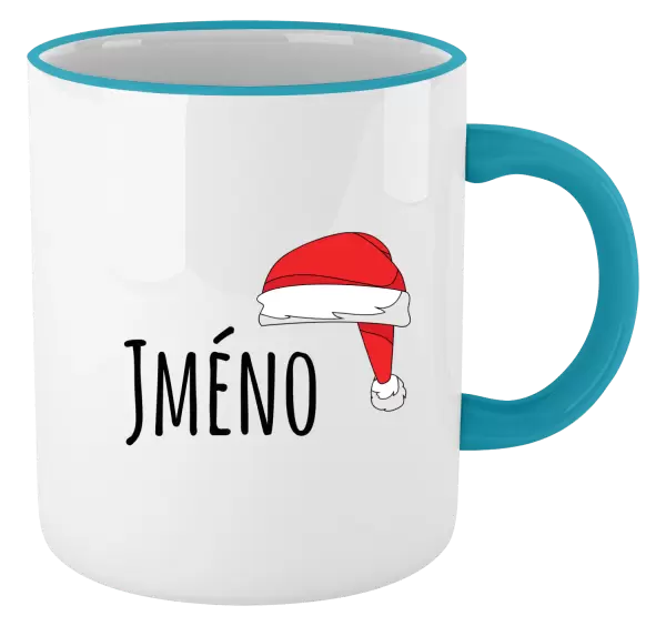 Vánoční hrnek Vánoční čepice - jméno
