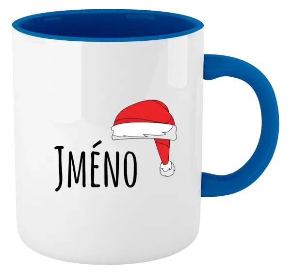 Vánoční hrnek Vánoční čepice - jméno