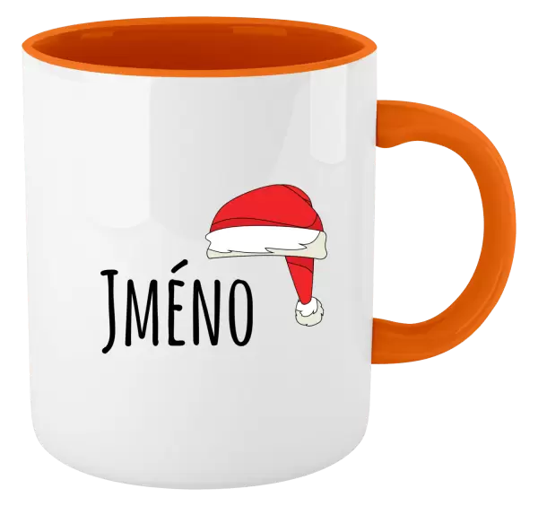 Vánoční hrnek Vánoční čepice - jméno