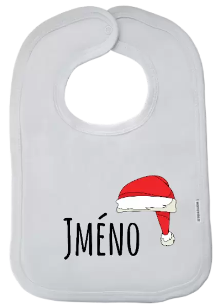 Dětský bryndák Vánoční čepice - jméno