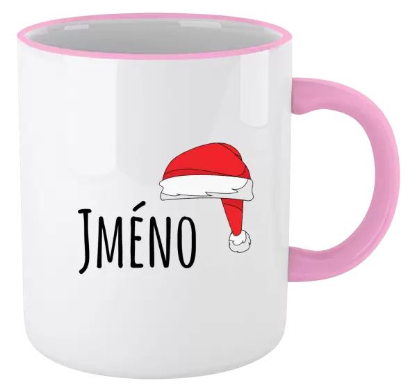 Vánoční hrnek Vánoční čepice - jméno