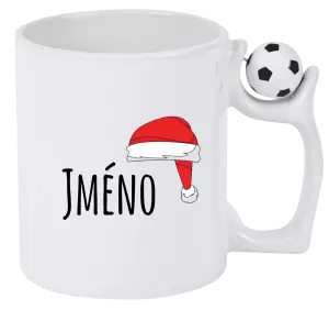 Vánoční hrnek Vánoční čepice - jméno