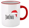 Vánoční hrnek Vánoční čepice - jméno