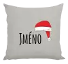 Vánoční polštář Vánoční čepice - jméno