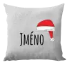 Vánoční polštář Vánoční čepice - jméno