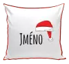 Vánoční polštář Vánoční čepice - jméno