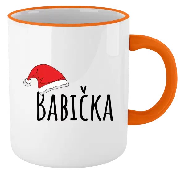 Vánoční hrnek Vánoční čepice - babička