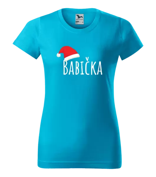 Dámské vánoční tričko Vánoční čepice - babička