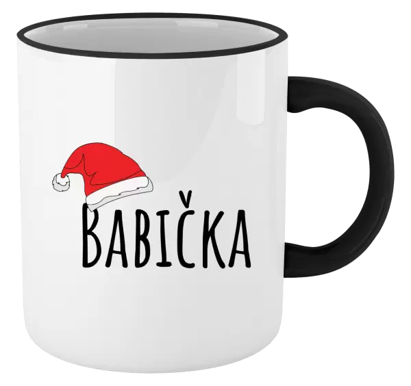 Vánoční hrnek Vánoční čepice - babička