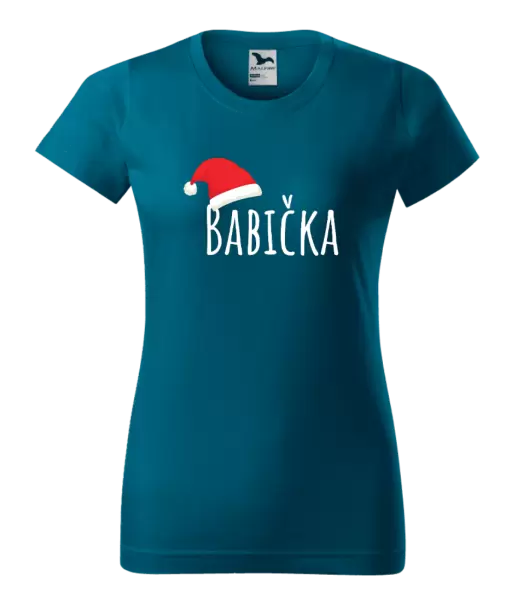 Dámské vánoční tričko Vánoční čepice - babička