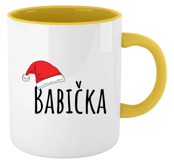 Vánoční hrnek Vánoční čepice - babička
