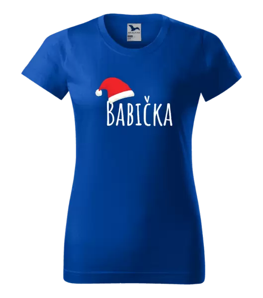 Dámské vánoční tričko Vánoční čepice - babička