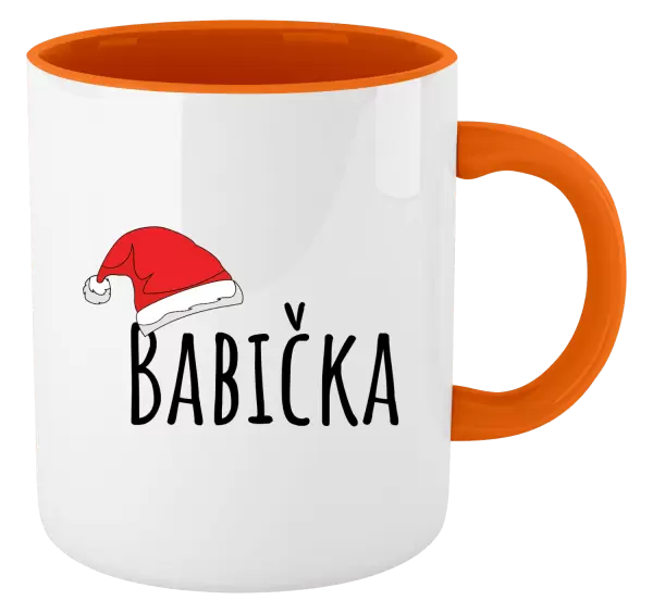 Vánoční hrnek Vánoční čepice - babička