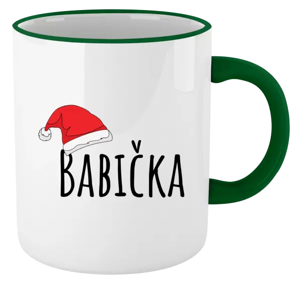 Vánoční hrnek Vánoční čepice - babička