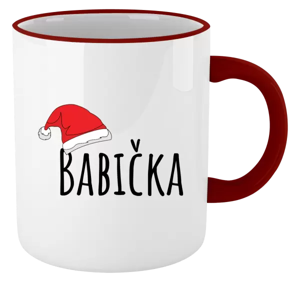 Vánoční hrnek Vánoční čepice - babička