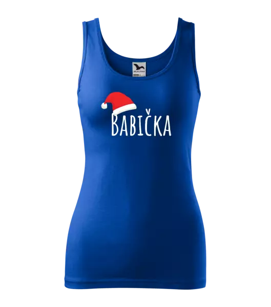 Dámské vánoční tílko Vánoční čepice - babička