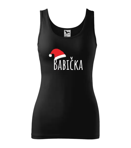 Dámské vánoční tílko Vánoční čepice - babička