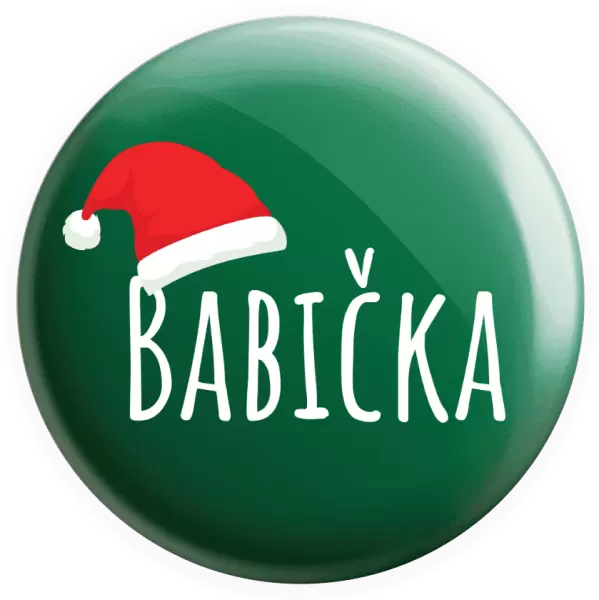 Placka Vánoční čepice - babička