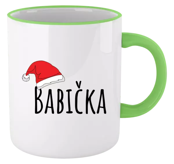 Vánoční hrnek Vánoční čepice - babička